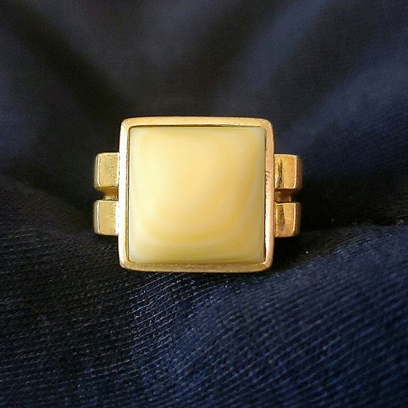 Silpada Ring sz 7, Sterling Silver 925 & Light green, Square Mother of Pearl - Picture 4 of 6